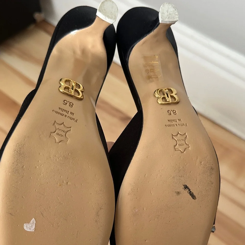 Beautiisoles Elegant Black Bow Women's Heels - Picture 5 of 7